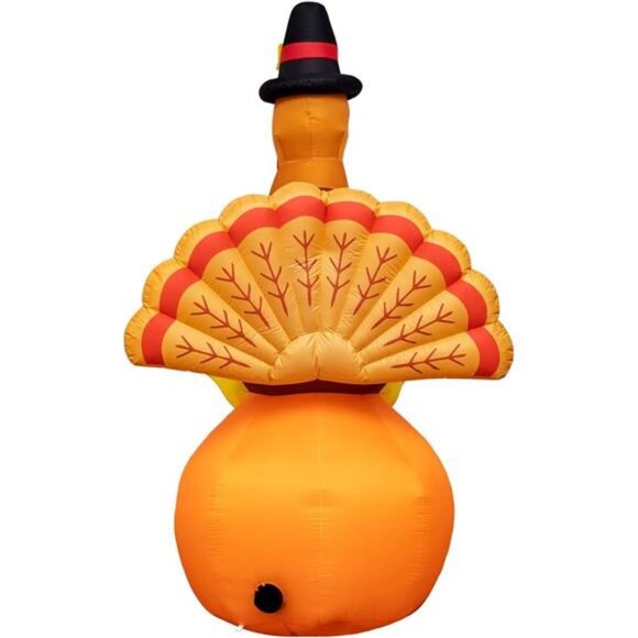 8Ft Inflatable Turkey Thanksgiving Inflatable Decorations Blow Up Turkey - Picture 6 of 8